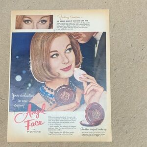 Vintage Look Magazine September 16, 1958 Ponds Angel Face Cosmetic Ad Wall Art